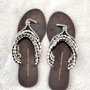 Black & white sandles